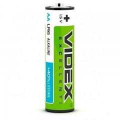 Батарейка Videx лужна LR6/AA 1шт 