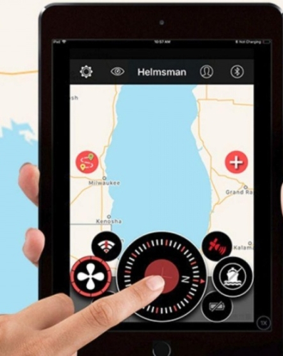 Електромотор Haswing Cayman B /55Lbs білий і чорний 12В GPS
