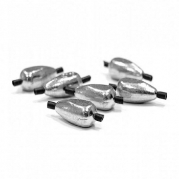 Груз оливка с отверстием и кембриком (каплевидная)