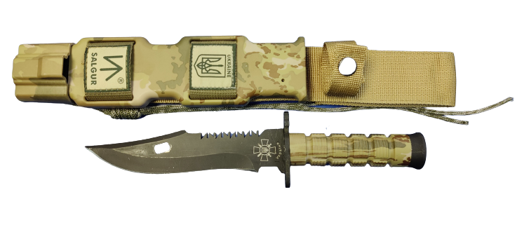 Нож в пластиковом чехле Salgur Ukraina