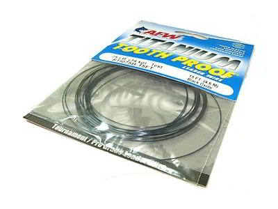 Поводковый материал AFW Titanium Toothproof Amberoxid 3м титановый