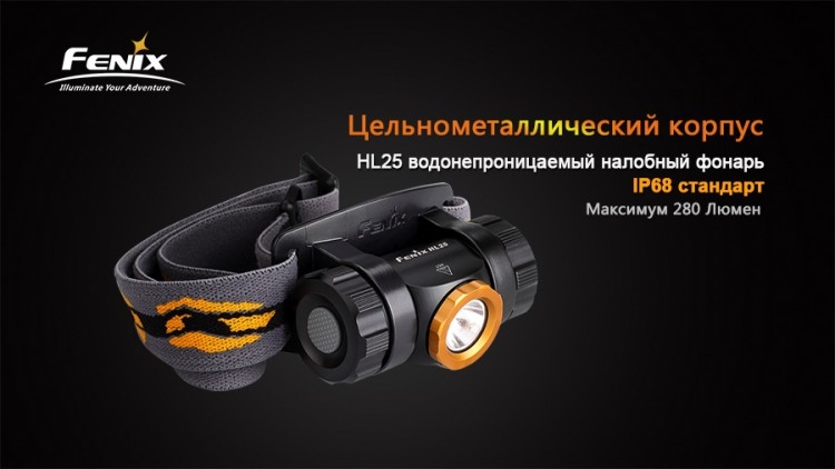 Фонарь Fenix HL25 XP-G2 (R5) серый