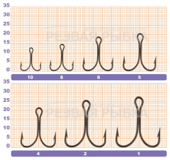 Крючок двойник VMC Limerick 90° 9908