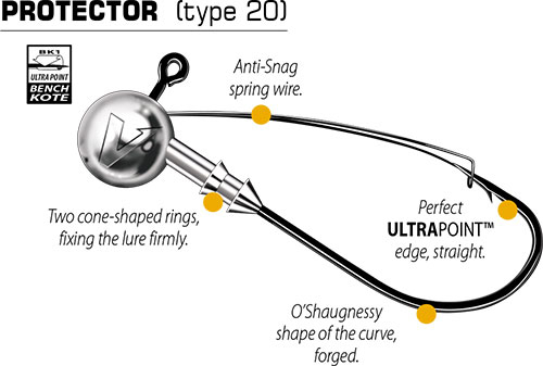 Джиг головка Mustad Anti-Snag