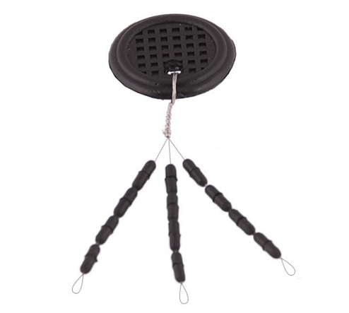 Стрпор BratFishing Силиконовый продолговатый чёрный 12 штук (упаковка 1 шт/пакет)