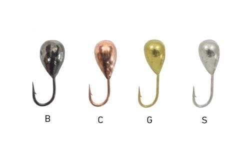 Мормышка вольфрамовая Fishing ROI Капля с отверстием 3мм