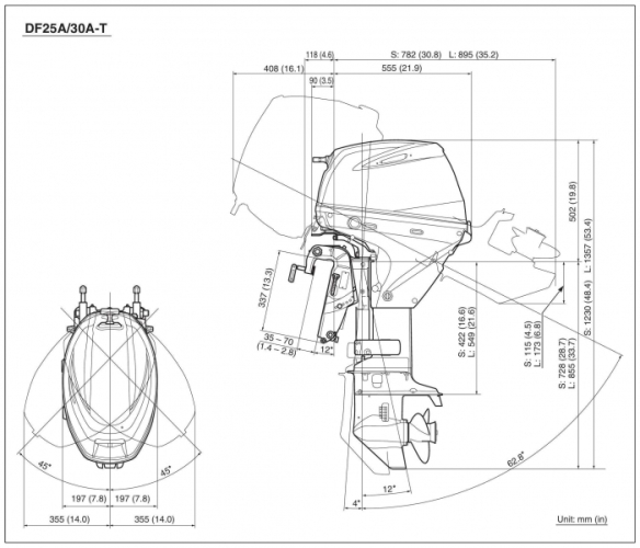 Човновий мотор Suzuki DF-30ATS