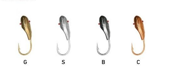 Мормышка вольфрамовая Fishing ROI Семечка с отверстием 2.5мм