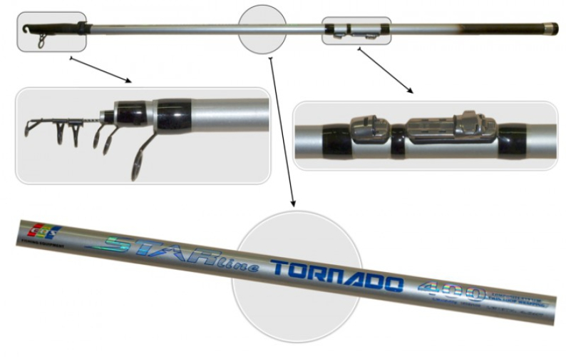 Удилище телескопическое EOS 1509 Tornado