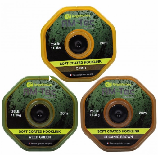 Поводочный материал Ridge Monkey RM-Tec Soft Coated Hooklink 20м