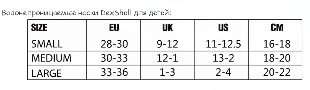 Дитячі водонепроникні шкарпетки DexShell Children Socks DS546-PK