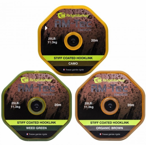 Поводочний матеріал Ridge Monkey RM-Tec Stiff Coated Hooklink 20м