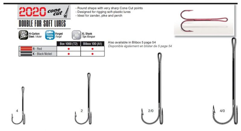 Двійник для м'яких наживок VMC 2020