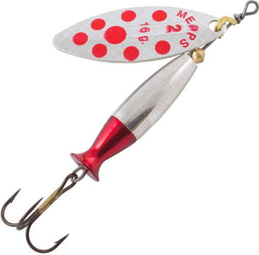 Блешня Mepps Aglia Long Heavy (срібло /червоні точки)