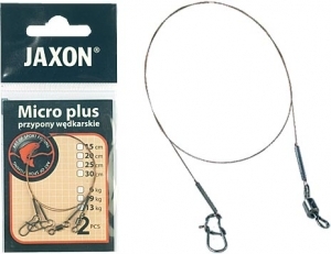 Повідці Jaxon Micro Plus 25см 13кг 2шт 