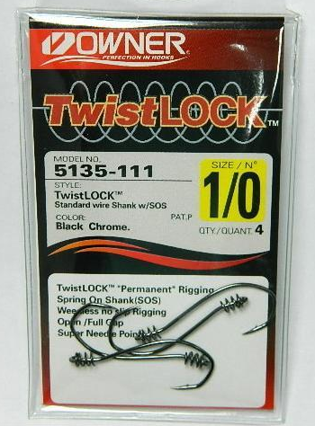 Офсетні гачки Owner 5135-111 TwistLock №1/0