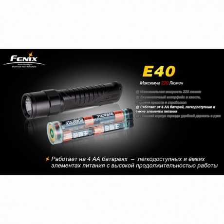 Ліхтар Fenix E40 Cree XP-E (R4)