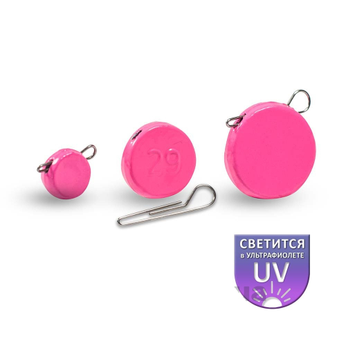 Груз Днепро-Свинец розовый "Эксцентрик" (блистер 7шт)
