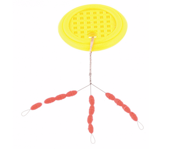 Стопор Силиконовый BratFishing Овальный красный 12 штук (1 шт/пакет)