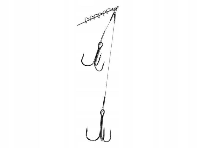 Повідець для оснащення силікону Jaxon Sumato з двома трійниками