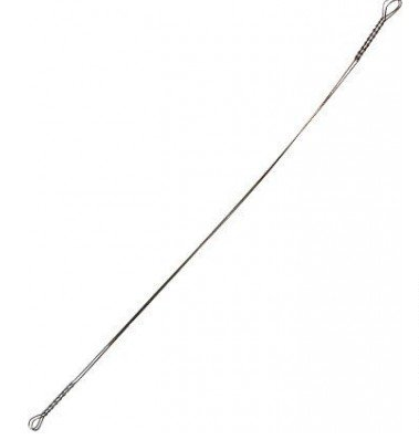 Поводок Ukrspin Orange Spinning струна №2 20см 10кг скрутки не запаяны