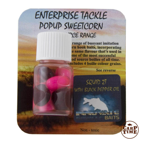 Плаваюча кукурудза Enterprise Tackle Food Source Innovative Baits Squid 2T & Black Pepper Oil