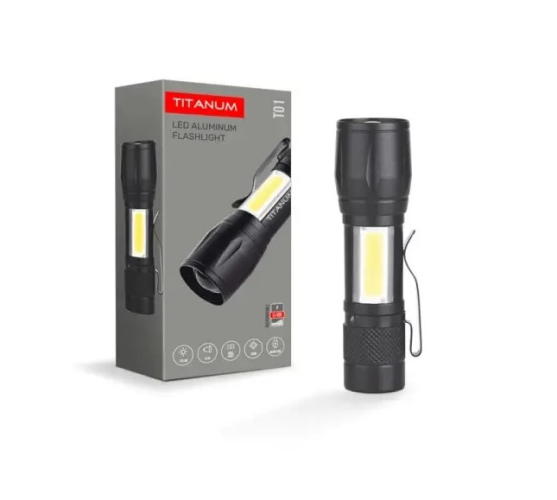 Портативний акумуляторний LED ліхтар TITANUM TLF-T01 120Lm 6500K