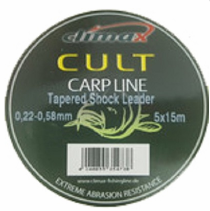 Шок-лідер конічний Climax Cult Tap.Shock Leader 5х15м