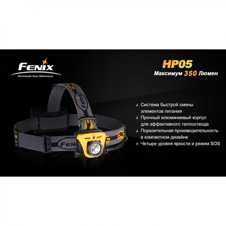 Фонарь Fenix HP05 XP-G (R5) желтый