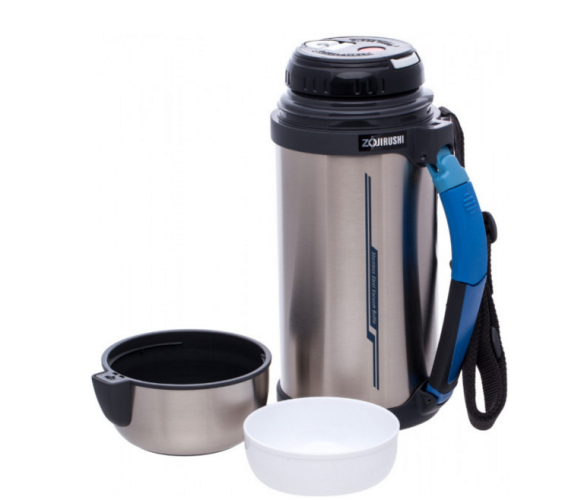 Термос ZOJIRUSHI SF-CС20XA 2 л (складная ручка+ремешок) ц:стальной