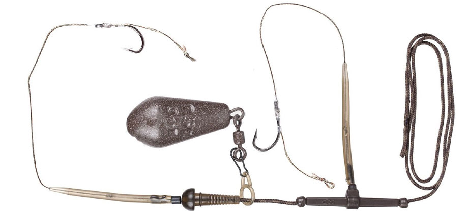 Оснастка карповая Select C-46-85 "Скользящая" 85г 2 крючка #4 (под бойл)