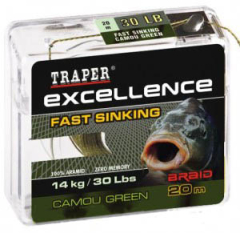 Поводочний матеріал Traper Excellence Fast Siking (14кг /30Lb /20м)