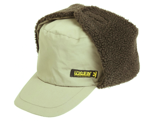 Шапка-вушанка на мембрані (з козирком) Norfin Inari Gray