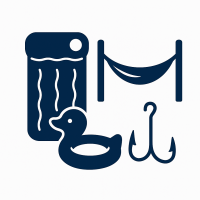 Надувні матраци, іграшки, гамаки